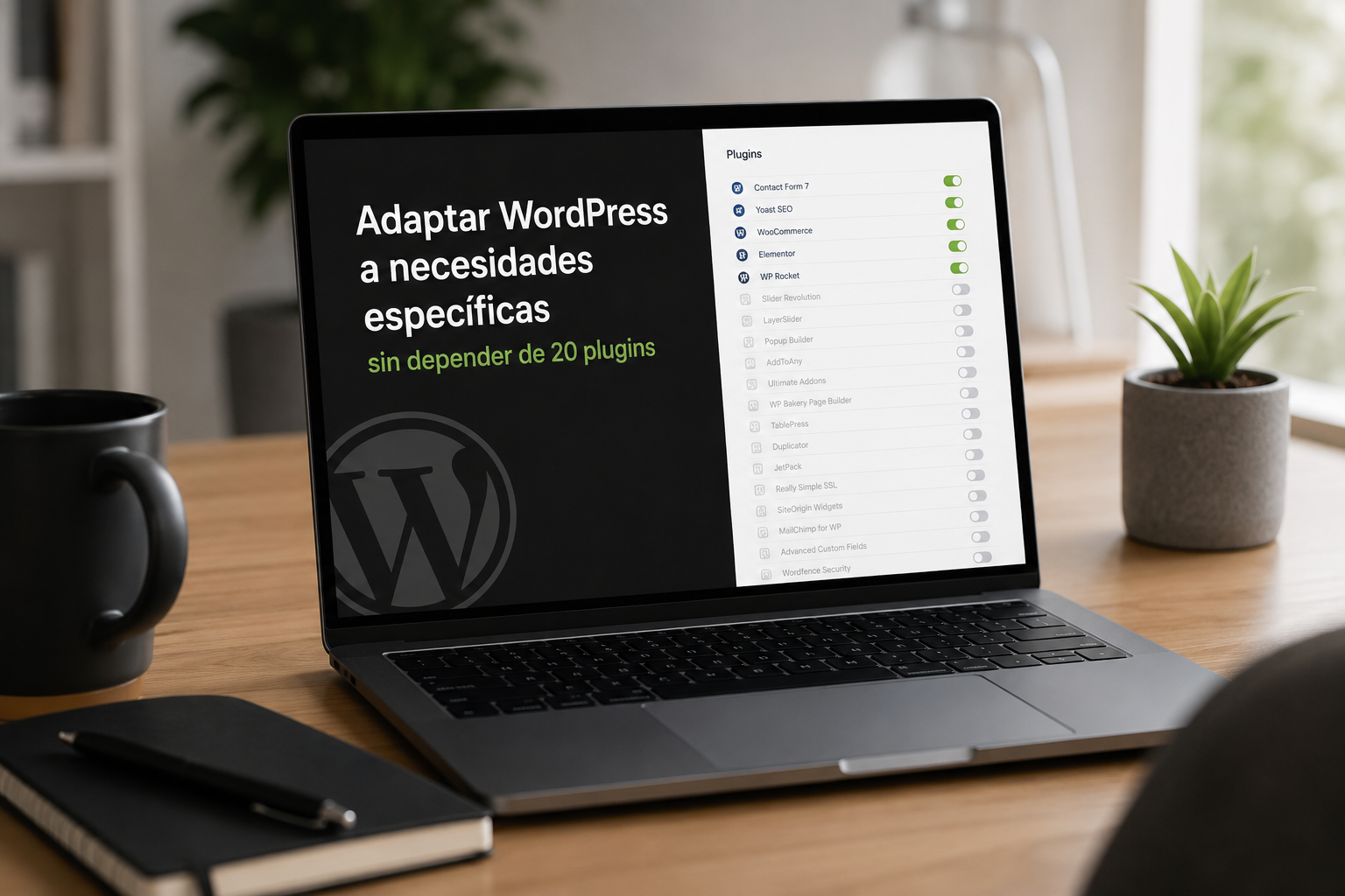 Cómo adaptar WordPress a necesidades específicas sin depender de 20 plugins